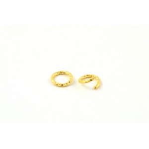  8mm twisted jumpring gold color (pack of 50)